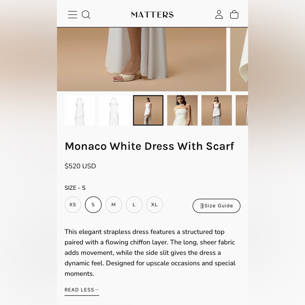White Matters Store Dress - Picture 3 of 3